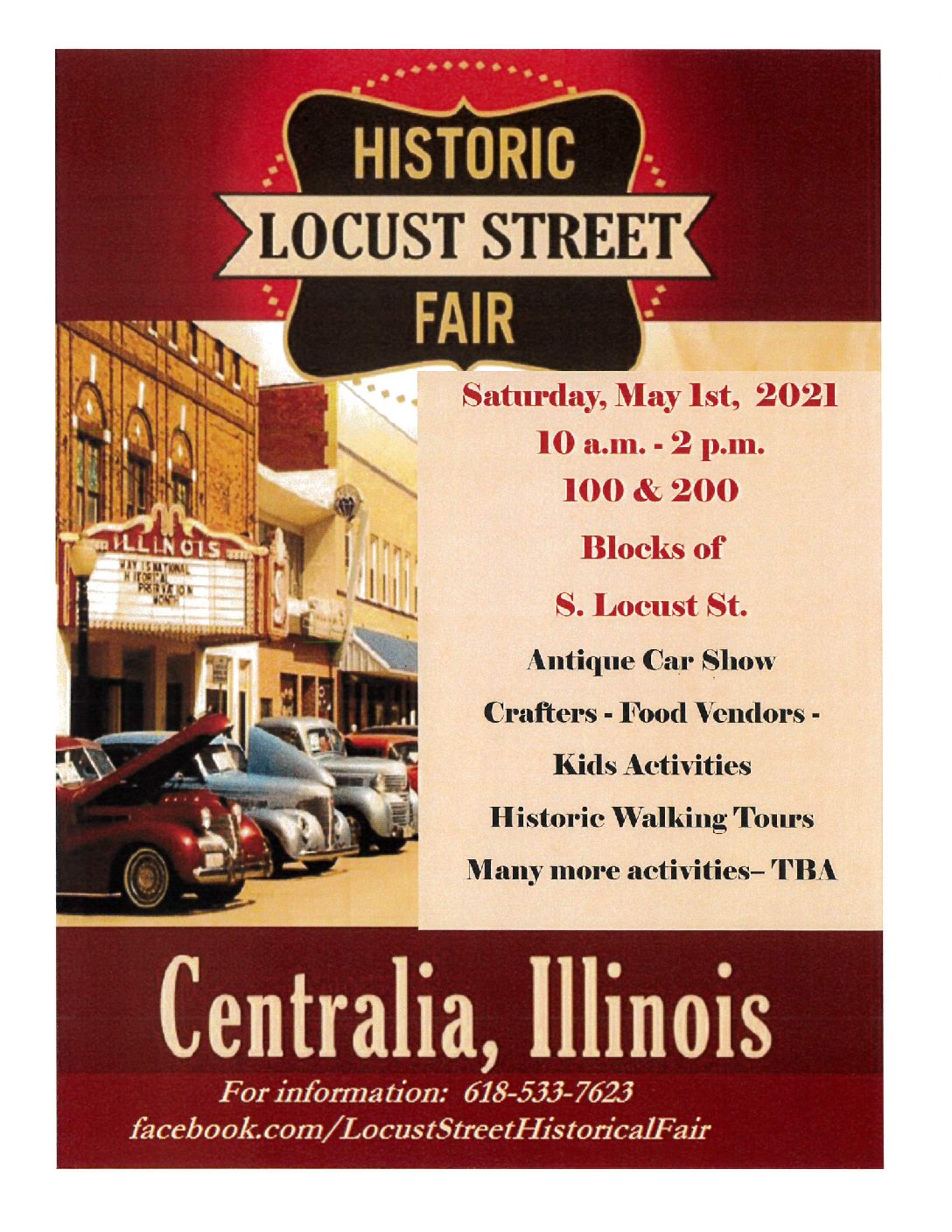 Historic Locust Street Fair See Centralia, Illinois
